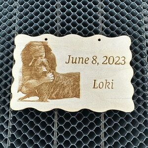 Custom Engraved Wooden Plaque